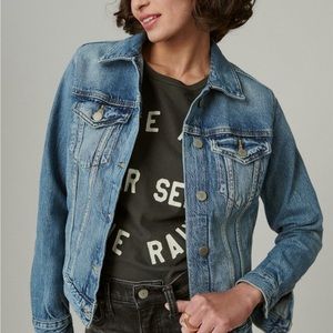 LUCKY BRAND XS Tomboy Denim Trucker Jacket